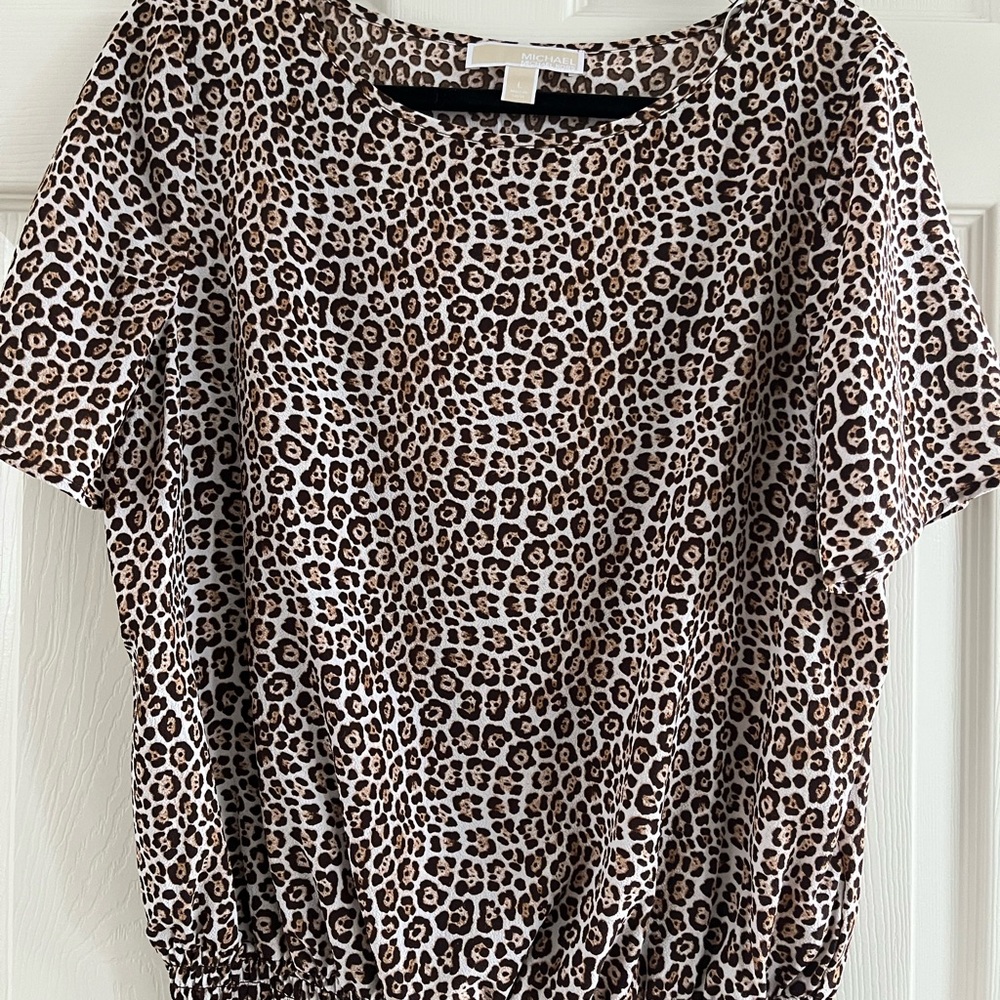 Michael Kors Animal Print Blouse